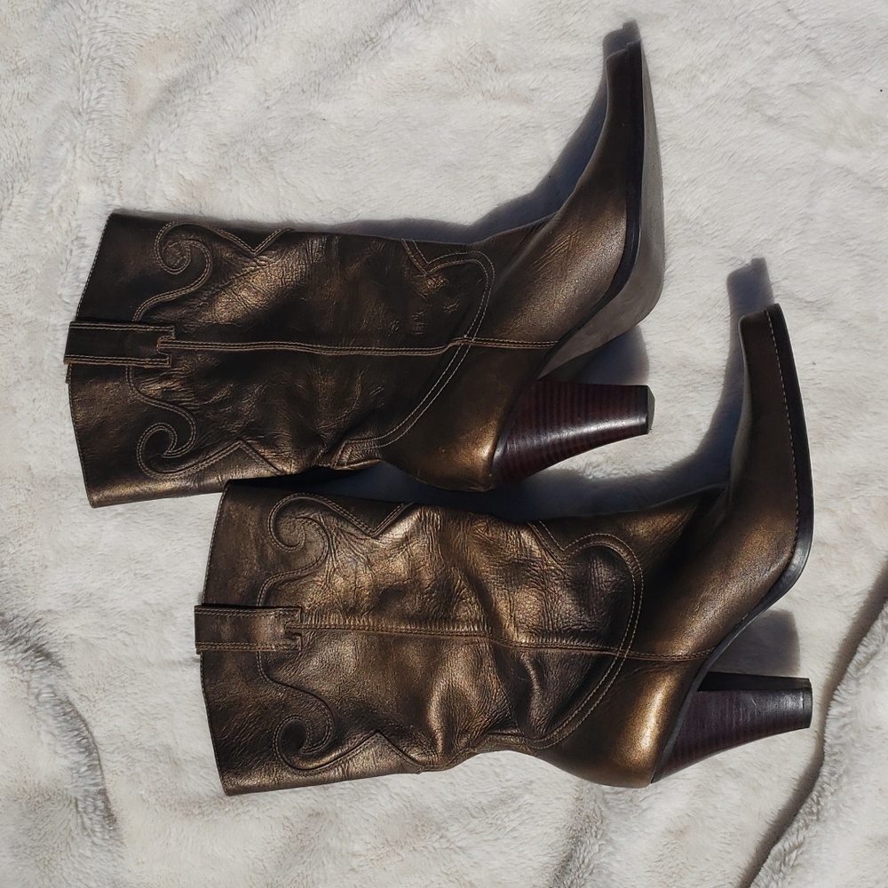 Steve Madden Silvrado Metallic Boots